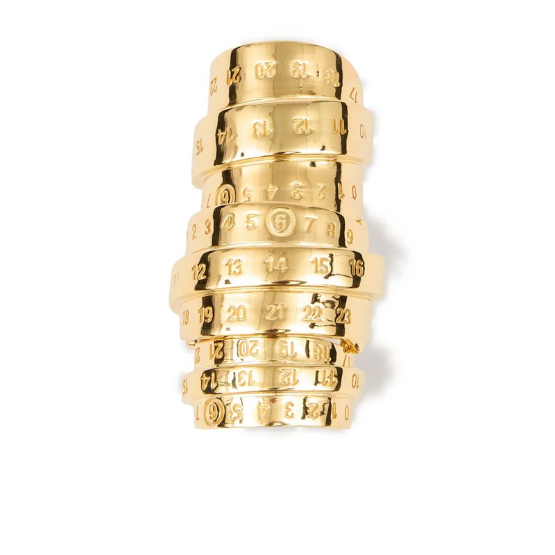 Mm6 Maison Margiela Women Signature Numbers Ring